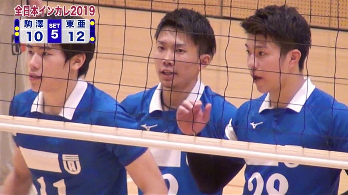 【全日本インカレ2019】男子2回戦 東亜大学 vs 駒澤大学 第5セット