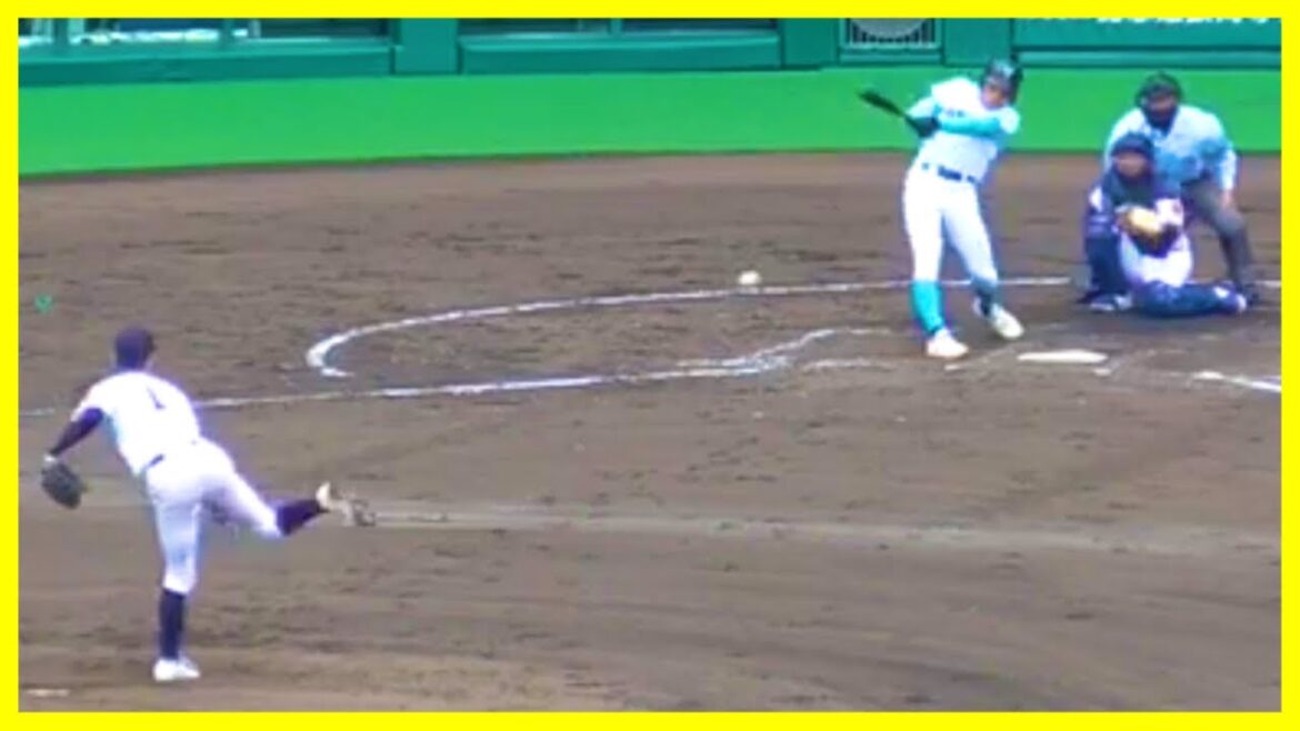 東北高校 ハッブス大起投手 投球練習 4回裏投球 第95回記念選抜高校野球大会 1回戦 東北 対 山梨学院 阪神甲子園球場 2023.3.18