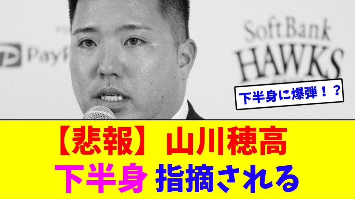 【悲報】山川穂高、下半身指摘される【なんJ反応】