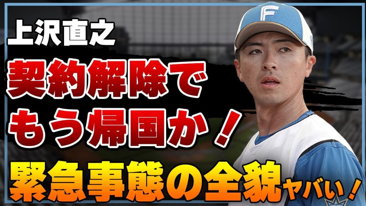 元日ハム・上沢直之が開幕前に契約解除か！レイズにポスティングでマイナー移籍した直後の緊急事態、全貌に一同驚愕！！【日本ハムファイターズ】【プロ野球】