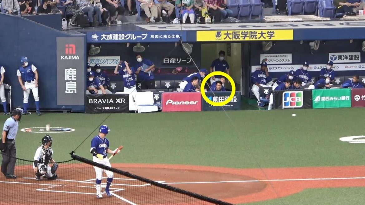 大物の予感。痛烈なファウルボールに微動だにしない土田龍空（2022年8月14日）