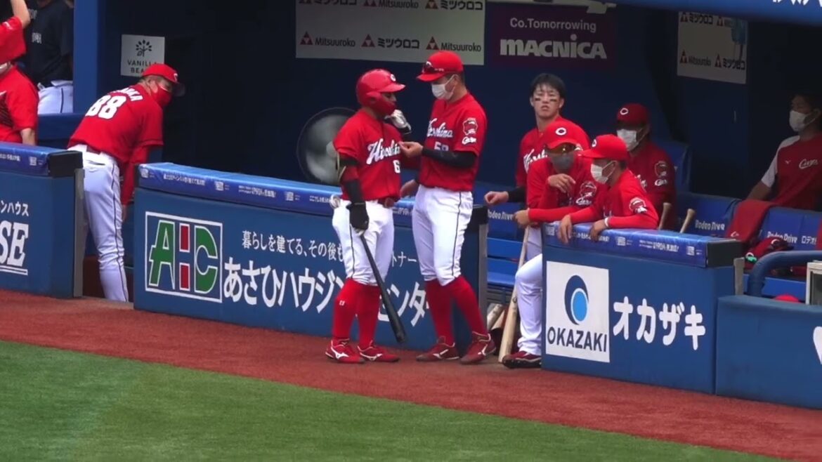 羽月のヒゲを抜いて楽しむ大盛穂 2022年9月17日｜広島東洋カープ