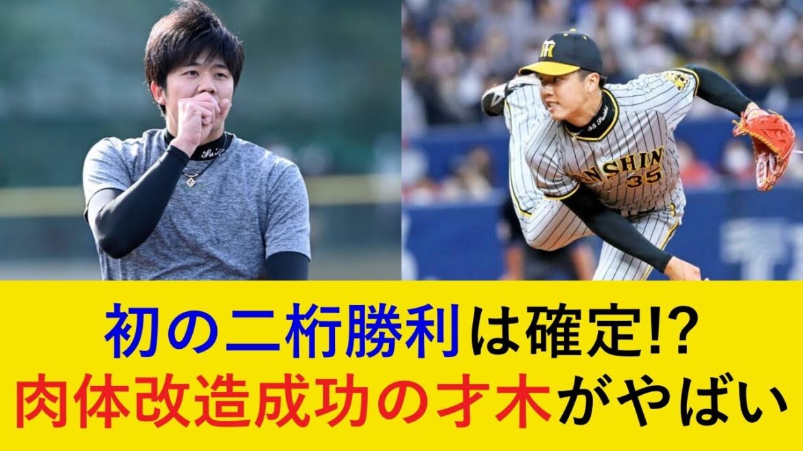 【才木が虎のエースへ】肉体改造に成功した才木浩人がやばい!自身初の規定投球回&2桁勝利へ【阪神タイガース】 【才木が虎のエースへ】肉体改造に成功した才木浩人がやばい!自身初の規定投球回&2桁勝利へ【阪神タイガース】