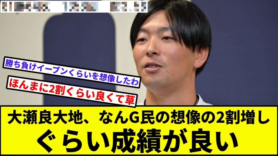 大瀬良大地、なんG民の想像の2割増しぐらい成績が良い【なんJ反応】【プロ野球反応集】【2chスレ】【1分動画】【5chスレ】【広島カープ】
