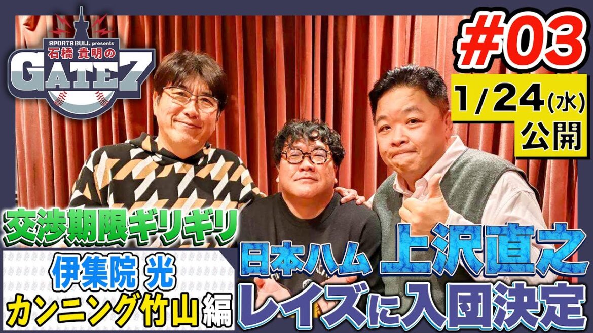 【上沢直之】レイズ移籍決定直前に収録!! 伊集院「気持ちよく送り出したい」 【上沢直之】レイズ移籍決定直前に収録!! 伊集院「気持ちよく送り出したい」