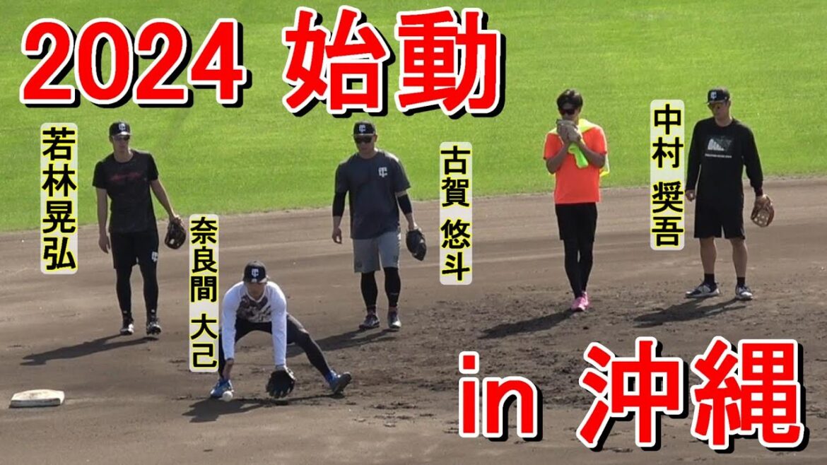 【2024自主トレ】ロッテ・中村奨吾、巨人・若林晃弘等・・・2024始動！