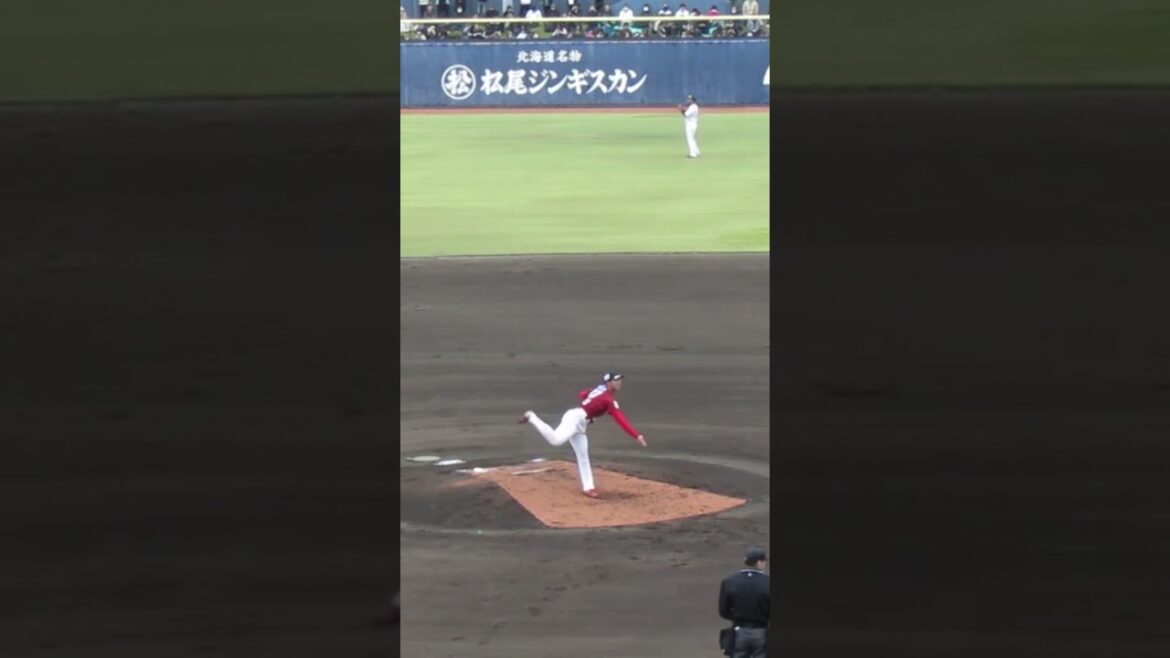 【トライアウト】元広島 山口翔の投球フォーム＜2023年11月15日プロ野球 合同トライアウト＞