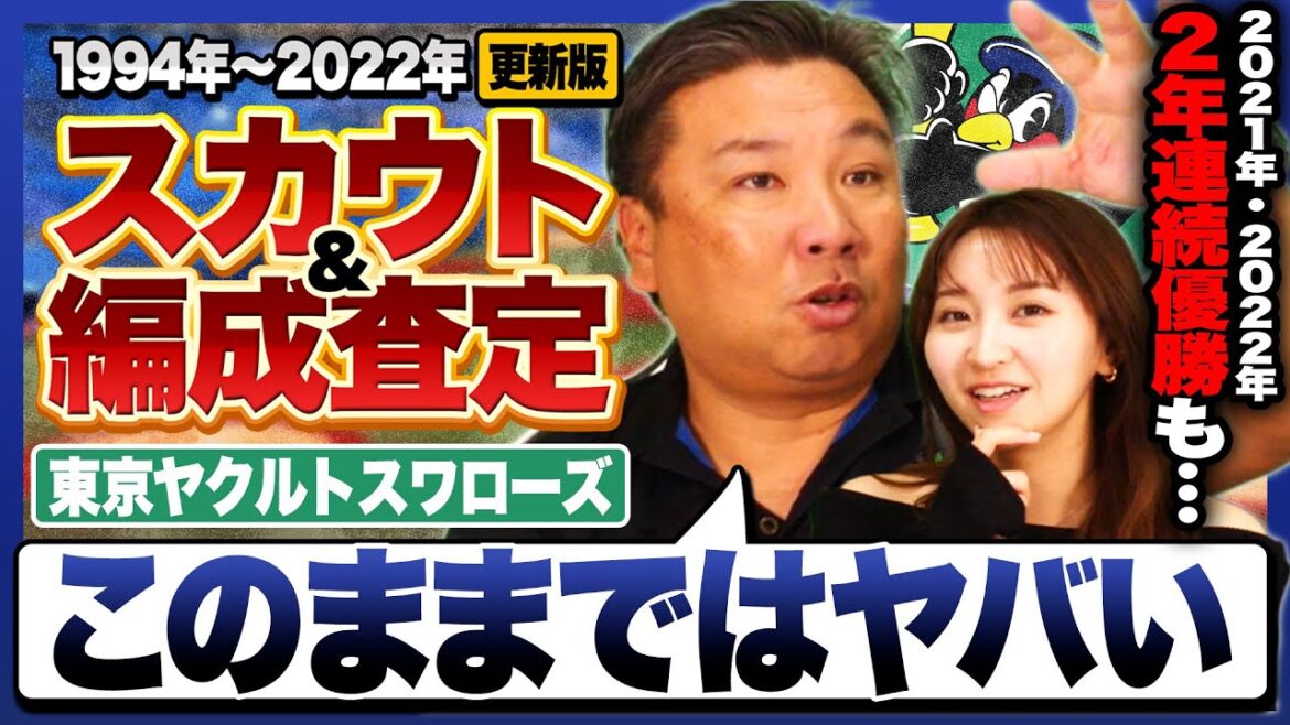 『村上宗隆と山田哲人の活躍がチームの順位に直結する』王座奪還には何が必要なのか？里崎独自の指数でスカウト＆編成能力チェック‼︎【ヤクルト編】