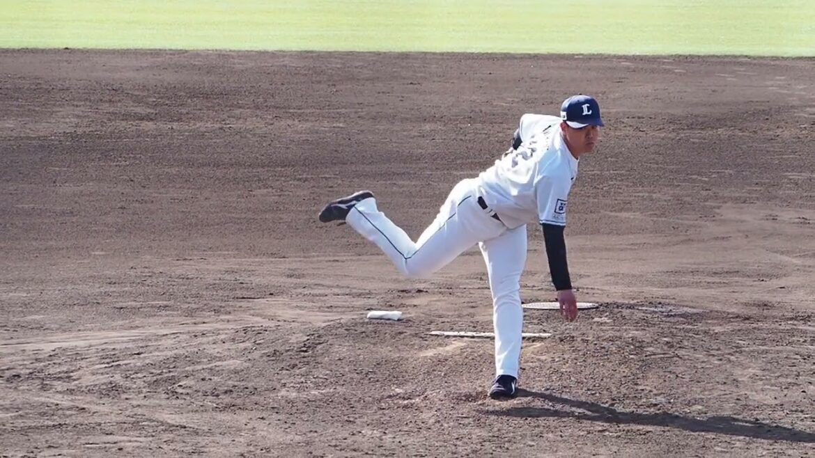 2023.05.02 埼玉西武-北海道日本ハム(カーミニーク) 粟津凱士 投球シーン