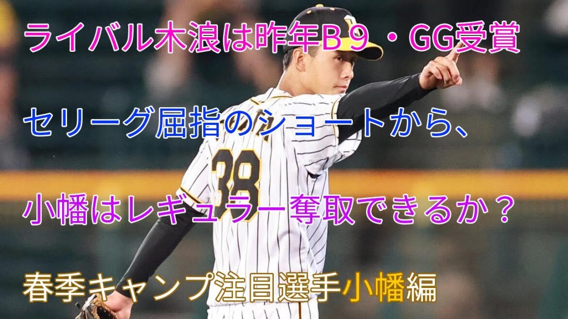 ライバルはセリーグ屈指のショート木浪聖也！小幡は木浪からレギュラー奪取できるか？阪神春季キャンプ注目選手「小幡竜平」編