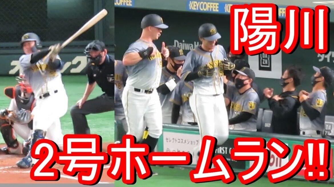 陽川尚将 2号ホームラン！サンズもゴリラポーズで祝福！2021-5-16