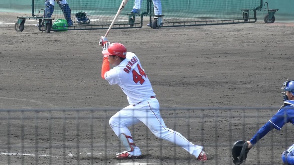 2019/9/27@由宇練習場 林晃汰選手フェン直ツーベースヒット！