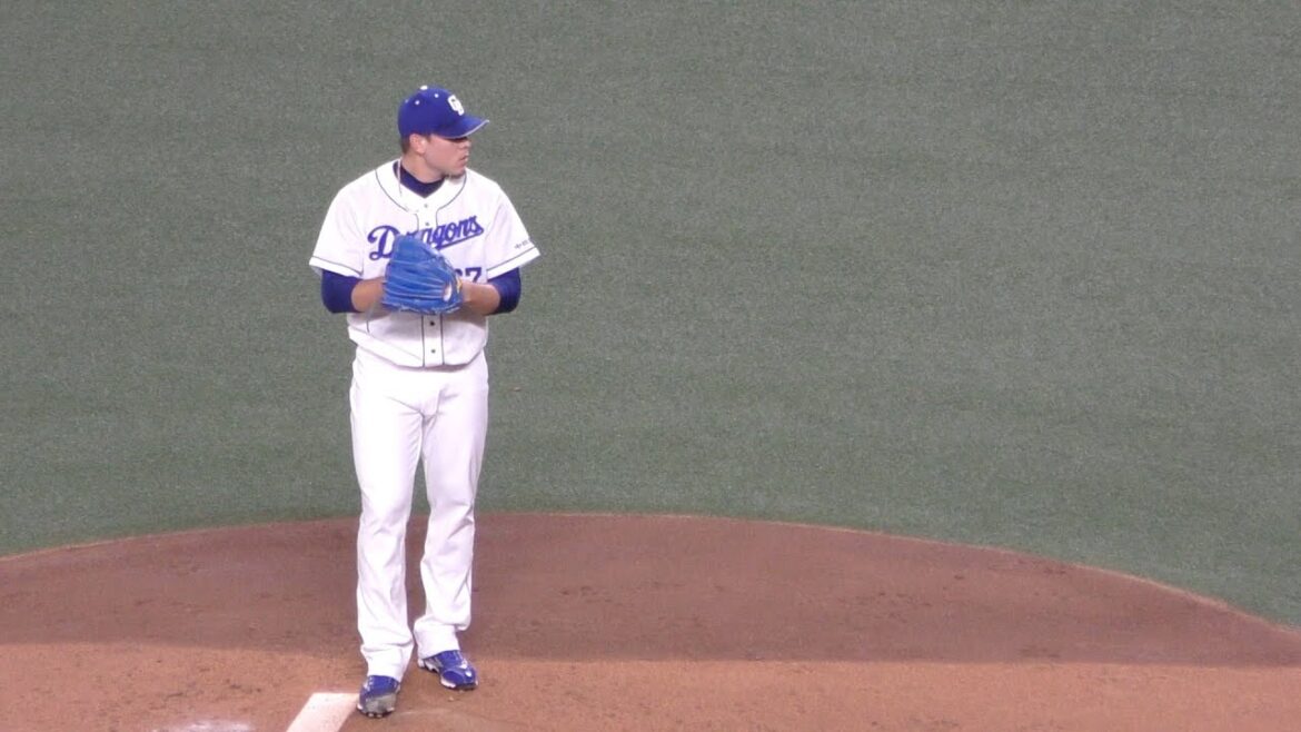 ヤリエル(ジャリエル)・ロドリゲス　投球練習　フォーム　投げ方【中日ドラゴンズ 2020年プロ野球】