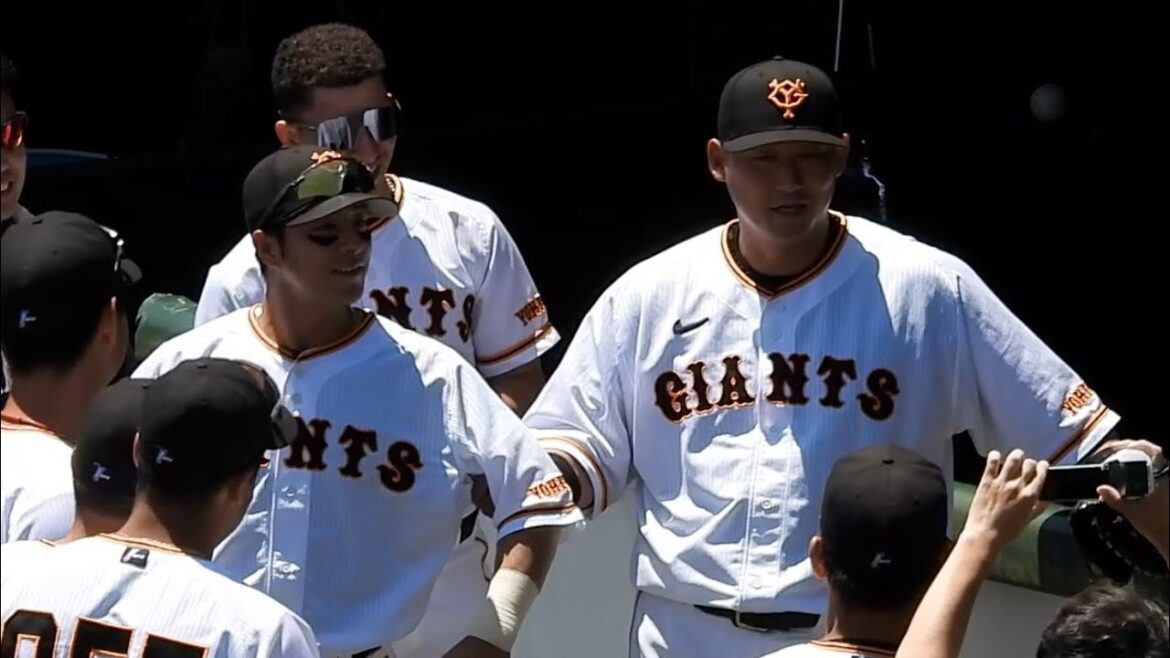 【あ、あれ？三軍選手は…】湯浅大、この日復帰の中田翔にご指名され即興で気合の声出しを披露【巨人】2023.5.24 埼玉武蔵戦