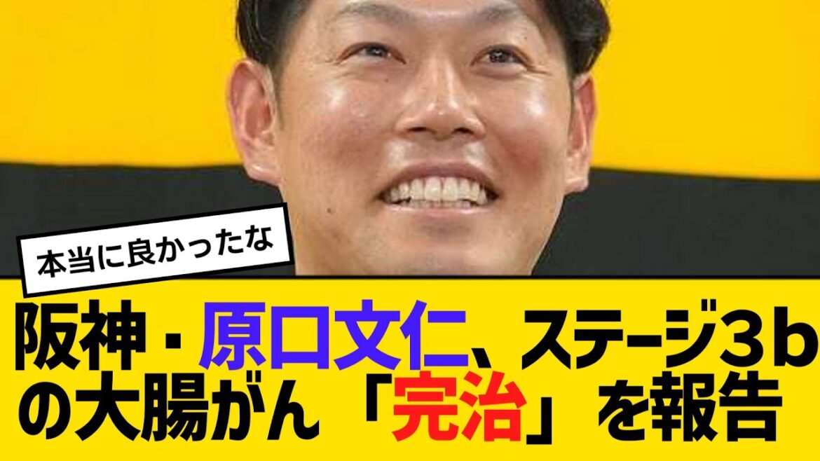 阪神・原口文仁、大腸がんの完治を報告　１９年手術から５年「今年も全力でプレーします！」　【帝京魂】【2ch】【5ch】【反応】