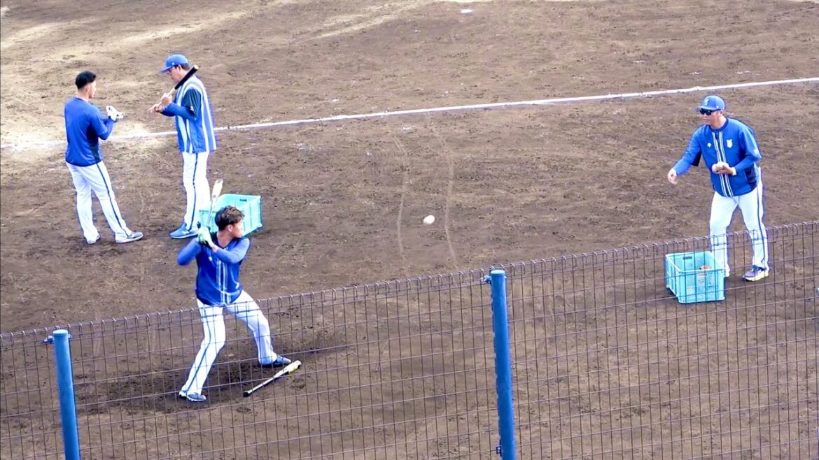 蝦名達夫のロングティー！ by 小池正晃コーチ 横浜DeNAベイスターズ 2024/2/5