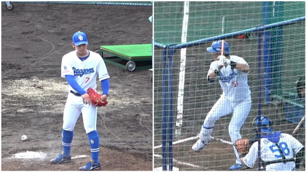 【フリー打撃】根尾昂vs上林誠知 全投球ノーカット！音声なし（2024年2月4日）