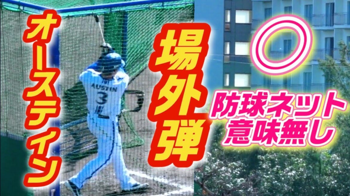 【場外弾】オースティン場外弾！やっぱりヤバい！エンジンかかってきた最強助っ人！ホームラン連発のバッティング練習！ランチ特打 2024/02/02 横浜DeNAベイスターズ 宜野湾 春季キャンプ
