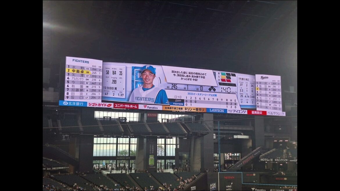 2023.8.27 ファイターズ 中島卓也応援歌@エスコンフィールド