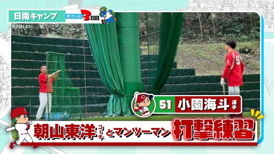 広島東洋カープ 2024春季キャンプ3日目（2024.02.03）