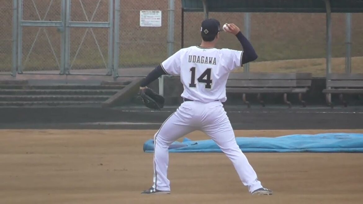 【プロ野球】2024.2.2（初日）オリックス　春季キャンプ　『宇田川選手　トレーナー指示』