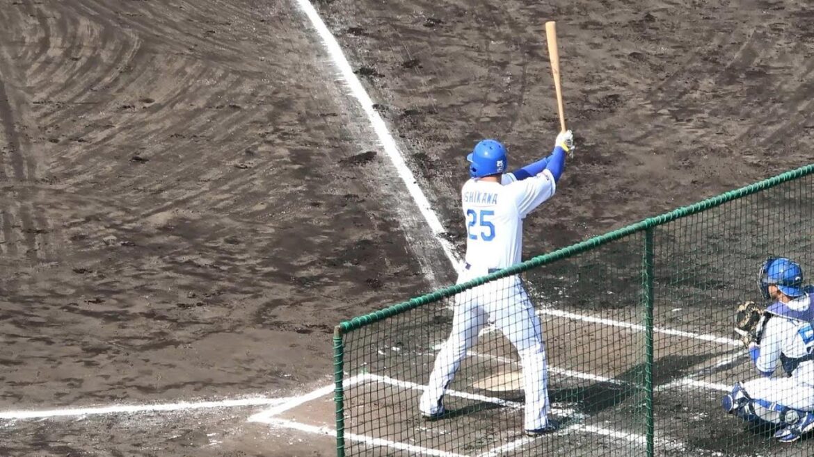 シート打撃、石川昂弥の2打席まとめ。読谷キャンプ第2クール1日目（2024年2月6日）
