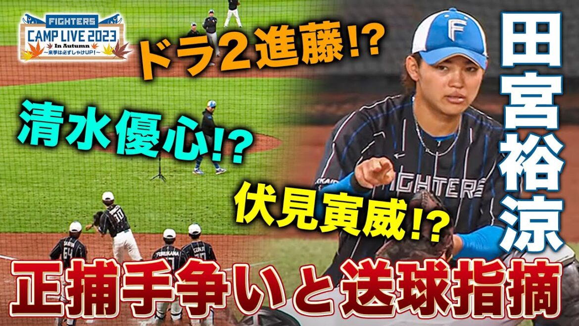 ドラ2進藤勇也の加入で捕手陣の争いが激化!?盗塁阻止練習を見ながら来季を考える＜11/7ファイターズ秋季キャンプ2023＞