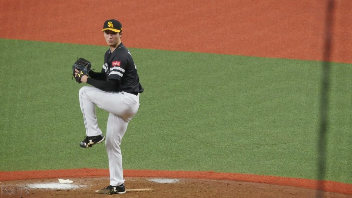 福岡ソフトバンクホークス 高橋純平 投球フォーム（スローモーション）
