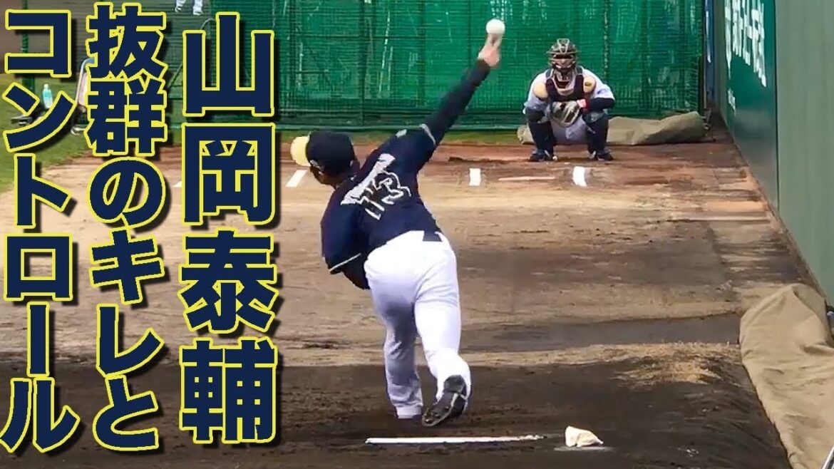 球のキレとコントロールが抜群！ 山岡泰輔 ブルペン投球練習 2018 オリックス宮崎春季キャンプ