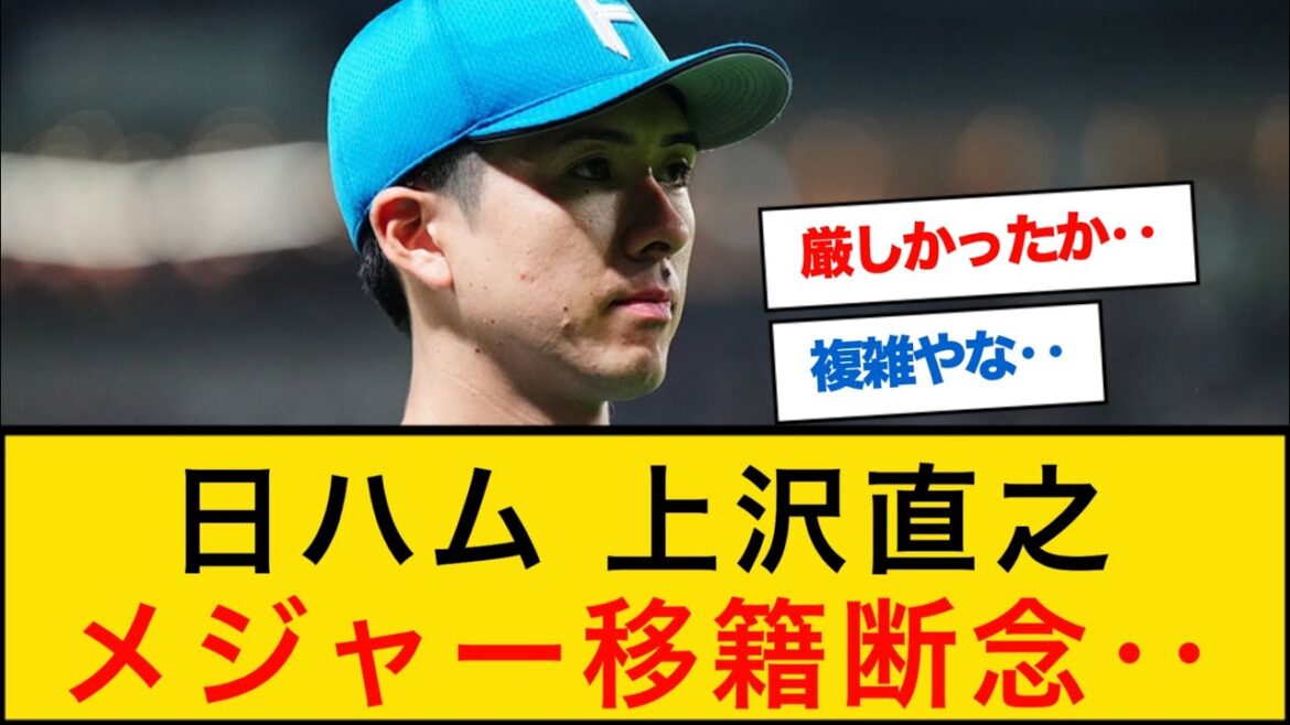 【レイズマイナー契約】上沢直之メジャー契約叶わず‥【なんJプロ野球反応】 #ポスティング移籍 #マイナー契約