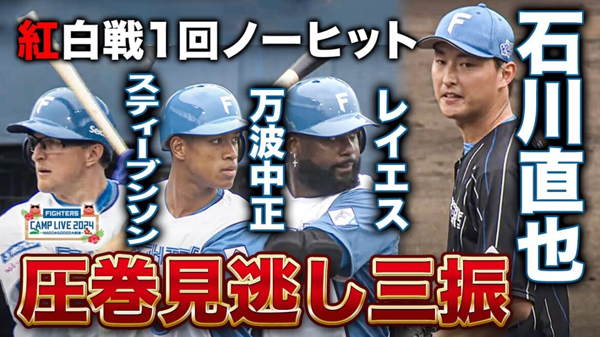 石川直也1回パーフェクト！万波には圧巻の見逃し奪三振 レイエス＆スティーブンソン斬り＜2/7ファイターズ春季キャンプ2024＞