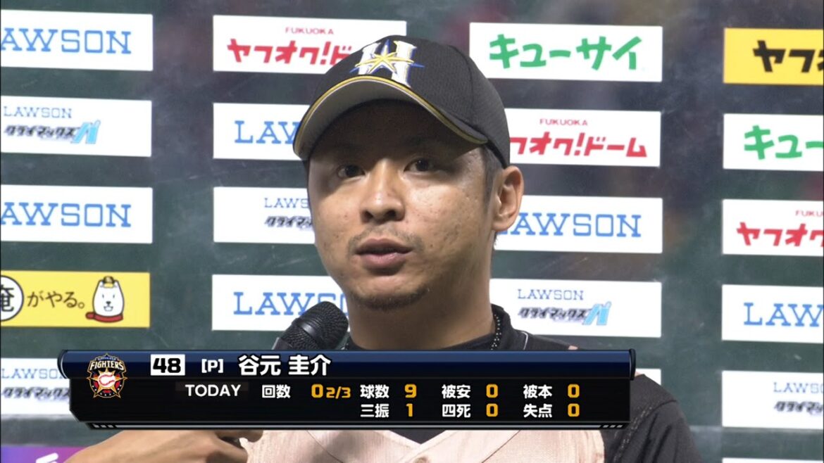 【プロ野球パ】4回に見事な救援！谷元がお立ち台！ 2014/10/16 H-F