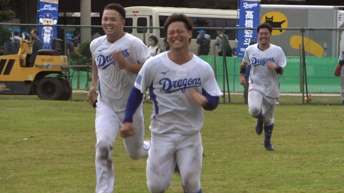 谷繁さんが見守る中でキツいランニングをする捕手陣！遅すぎてハンデを貰うキノタク（笑） (2024/02/03)