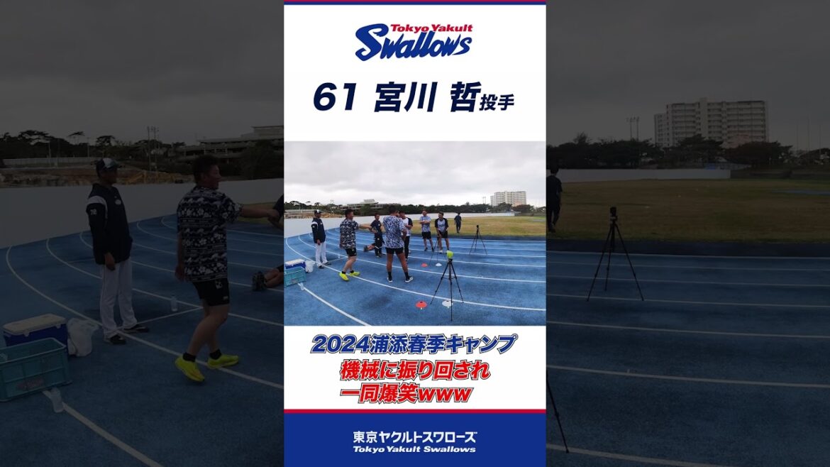 新ムードメーカーは宮川哲投手！？  #swallows #プロ野球 #東京ヤクルトスワローズ #shorts #宮川哲