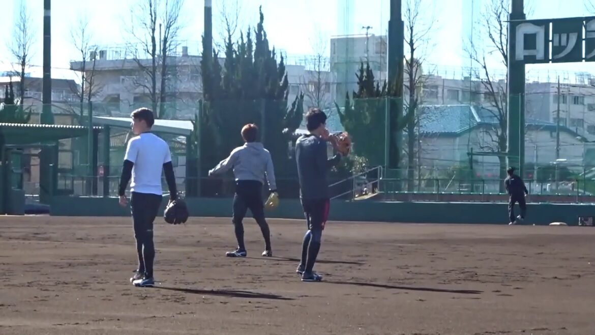 19.1.22　ノック渡邉-土肥-島-和田-種市　ロッテ浦和