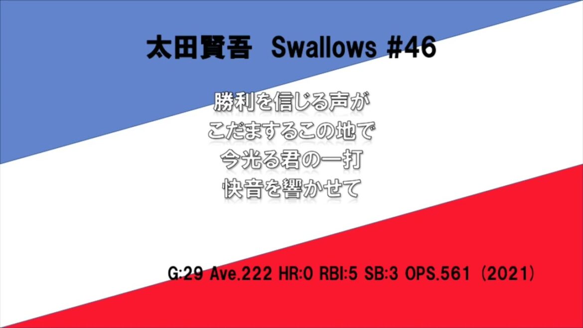 【太田賢吾】東京ヤクルトスワローズ#46:2022シーズン流用