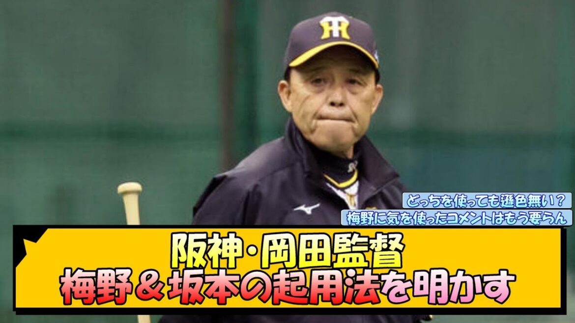 阪神・岡田監督 梅野＆坂本の起用法を明かす【なんJ 反応 まとめ】