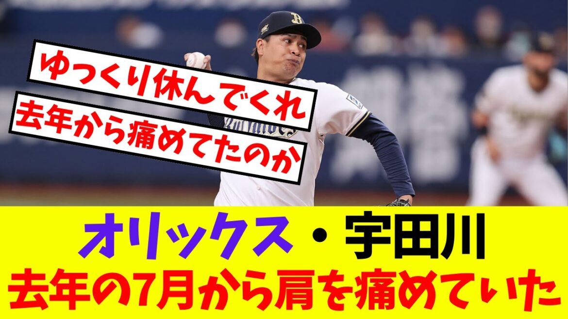 【オリックス】宇田川去年の7月から肩を痛めていた【プロ野球ネットの反応集】 【オリックス】宇田川去年の7月から肩を痛めていた【プロ野球ネットの反応集】