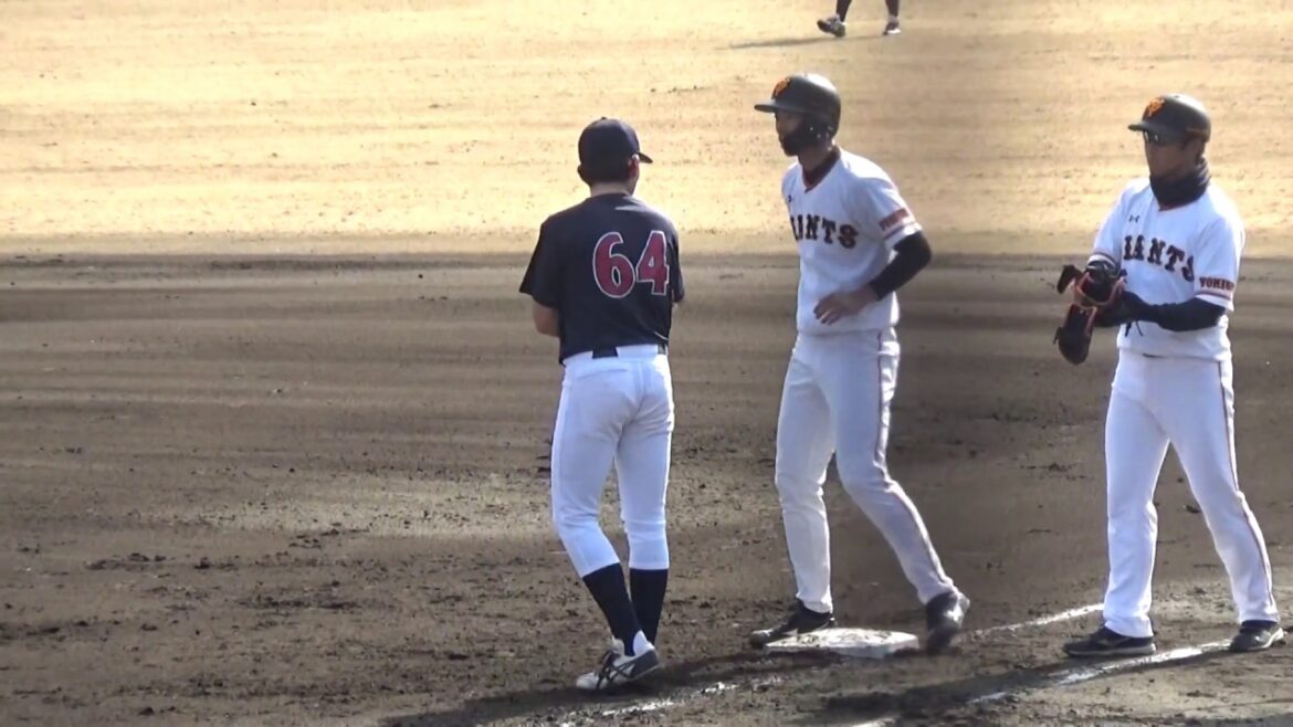 【育成4位新人】 2019.3.5 読売ジャイアンツ 黒田響生選手 （敦賀気比） 【タイムリーヒット】