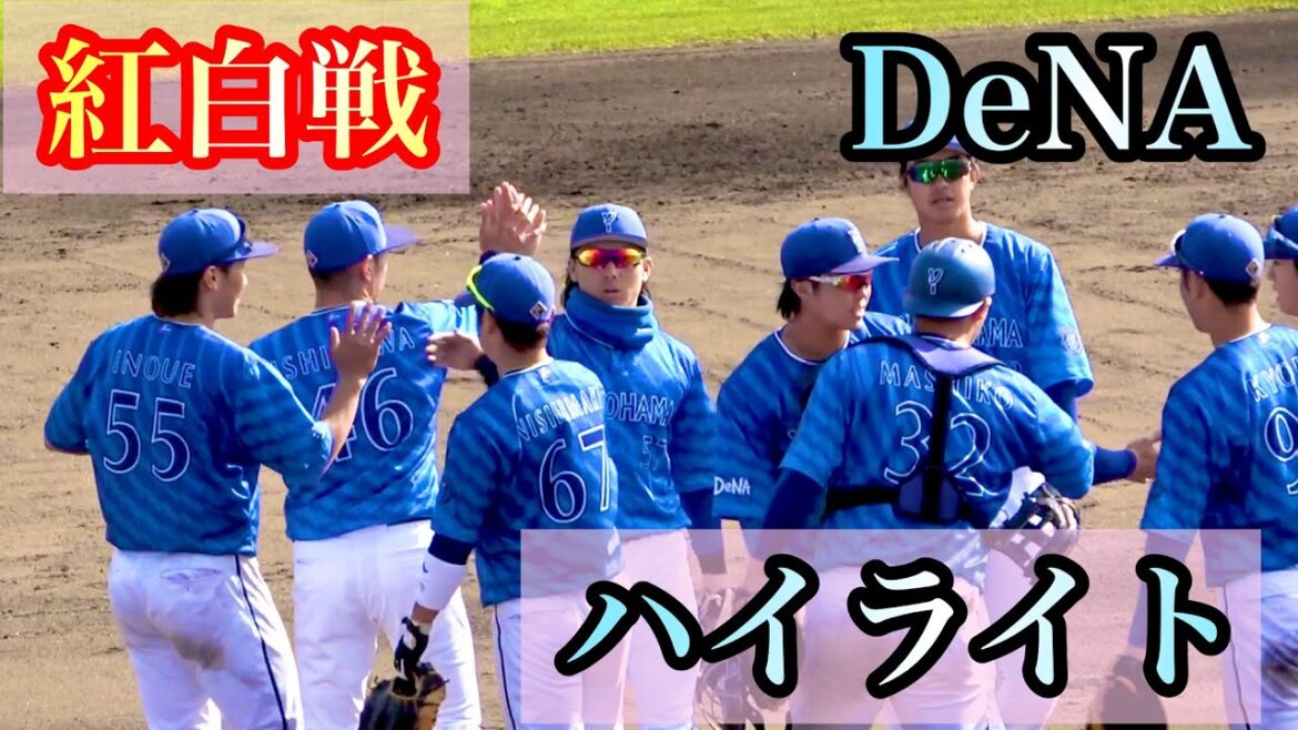 【乱打戦の紅白戦】新人の度会、石上、井上が大活躍！【ハイライト】横浜DeNAベイスターズ 2024/2/10