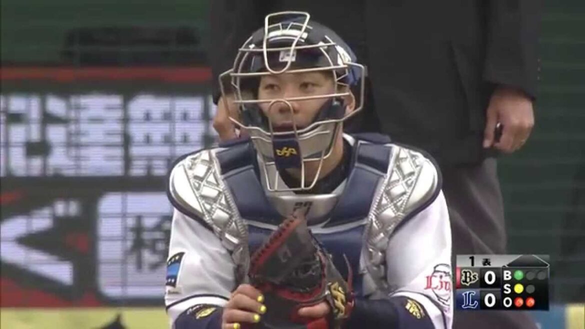 【プロ野球パ】炭谷、メジャーリーガー級の“ド強肩”で盗塁阻止！  2015/03/28 L-Bs