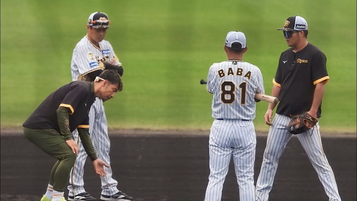 【前編】鳥谷塾開講！早出特守で鳥谷臨時コーチがサードのレギュラー目指す小野寺暖を身振り手振りで熱血指導！【阪神春季キャンプ】2024.2.6