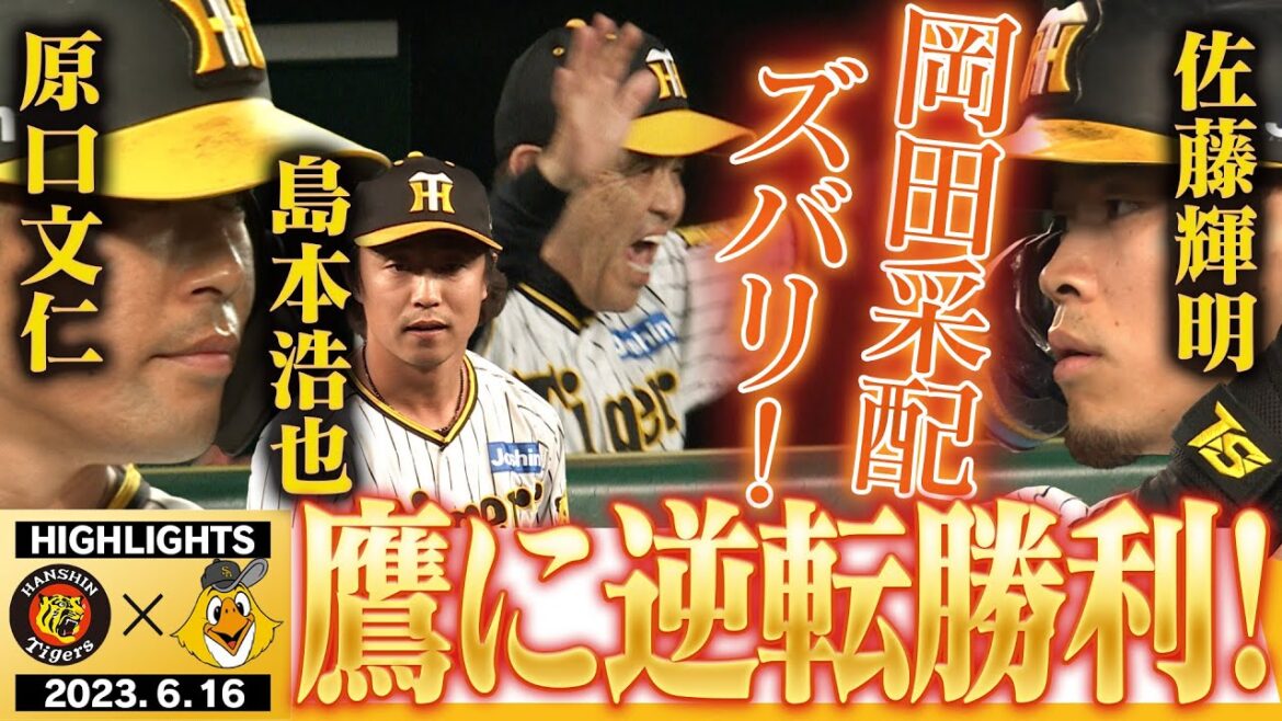 【6月16日阪神-ソフトバンク】ズバズバ当たる岡田采配!原口タイムリー&サトテル1ヶ月ぶりHR!投手陣も踏ん張る!阪神タイガース密着!応援番組「虎バン」ABCテレビ公式チャンネル 【6月16日阪神-ソフトバンク】ズバズバ当たる岡田采配!原口タイムリー&サトテル1ヶ月ぶりHR!投手陣も踏ん張る!阪神タイガース密着!応援番組「虎バン」ABCテレビ公式チャンネル
