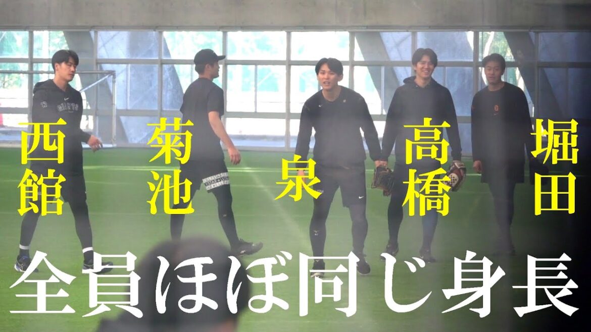 巨人合同自主トレ 投手練習（2024 0129）