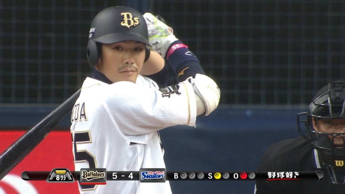 【プロ野球パ】4番は俺だ! T-岡田、本日3本目ヒットはセンター前に抜けるタイムリー 2015/03/05 Bs-S 【プロ野球パ】4番は俺だ! T-岡田、本日3本目ヒットはセンター前に抜けるタイムリー 2015/03/05 Bs-S