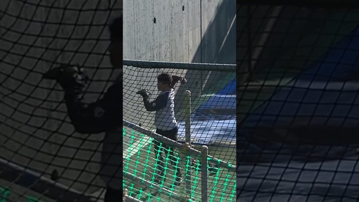 ジャイアンツ合同自主トレ 育成 戸田懐生 おもろい練習〜読売ジャイアンツ合同練習 2024年1月14日