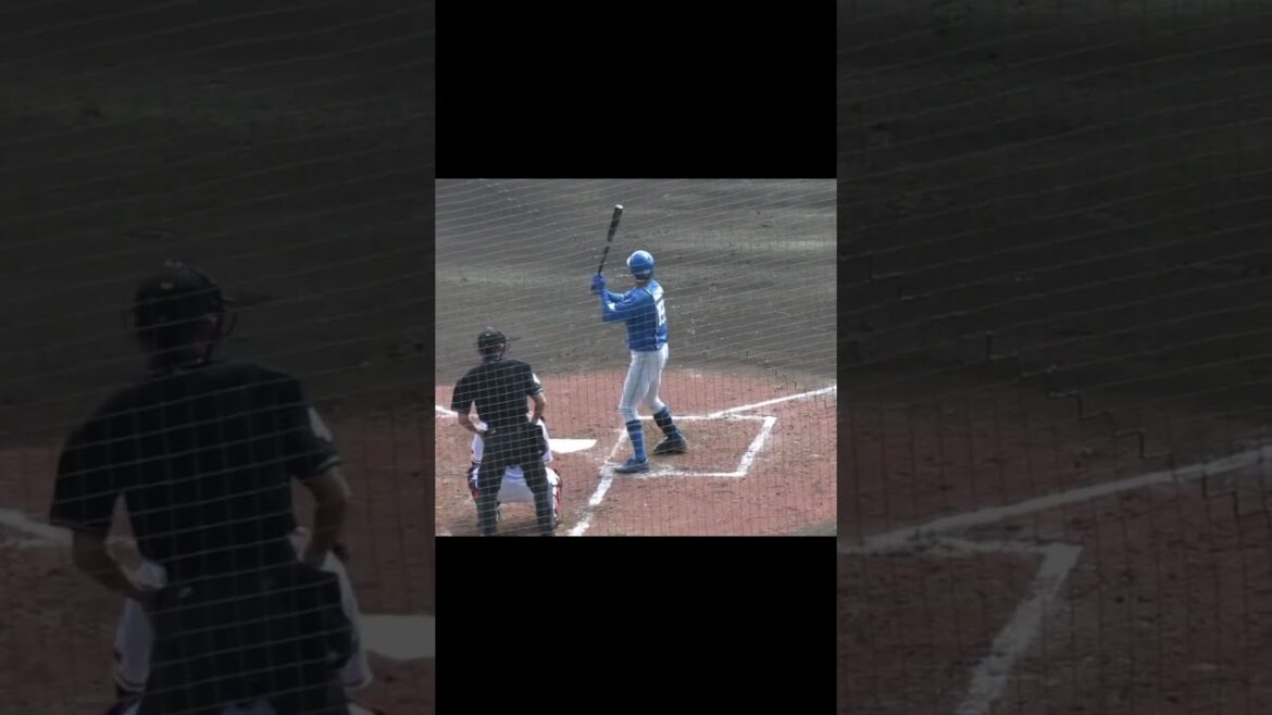 難波 侑平バッティングフォームとスイング 〜2022/2/15巨人日ハム戦