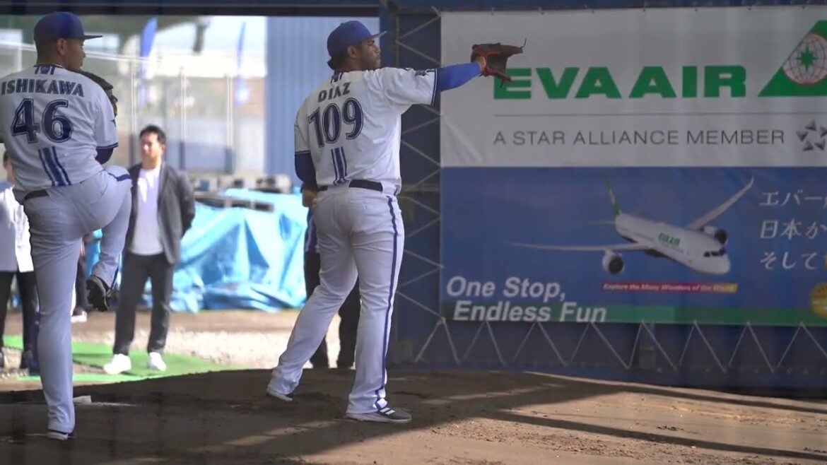育成・ディアスのブルペン！投球フォーム 2024/2/2 横浜DeNAベイスターズ 宜野湾キャンプ