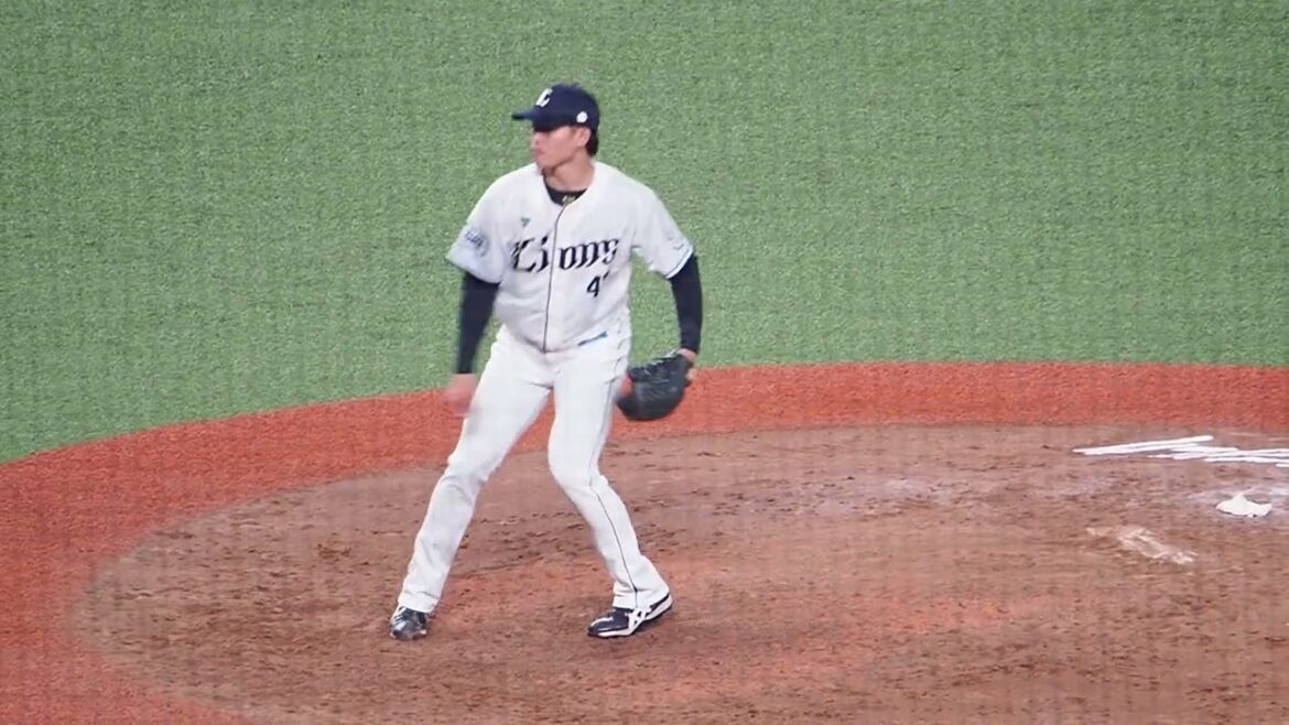 2023.05.02 埼玉西武-北海道日本ハム(ベルーナドーム) 張奕 投球シーン