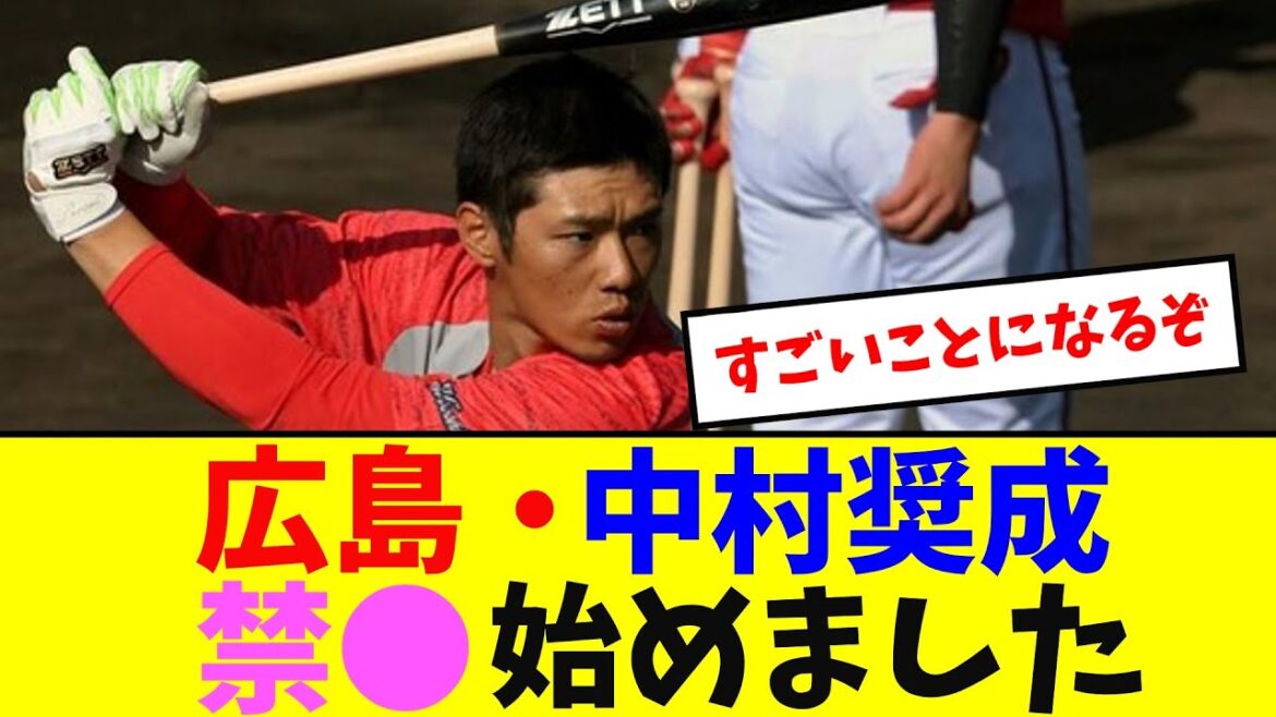 広島・中村奨成、禁⚫︎始めました【なんJ反応】 広島・中村奨成、禁⚫︎始めました【なんJ反応】